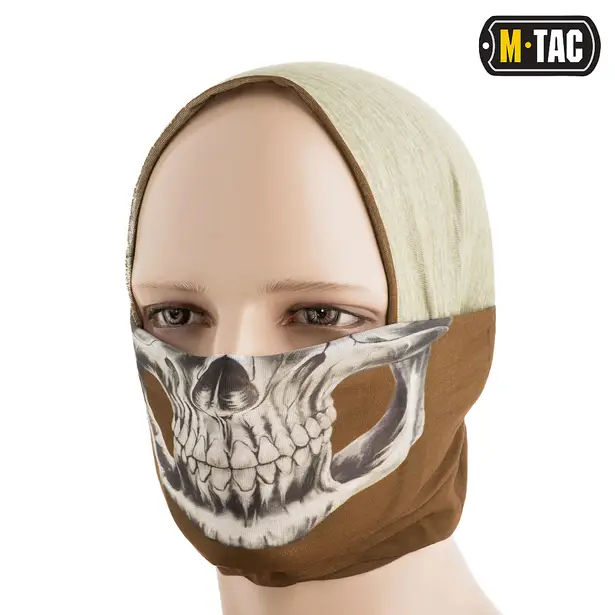 4 - Шарф-труба полегшений M-Tac Reaper Skull. Койот