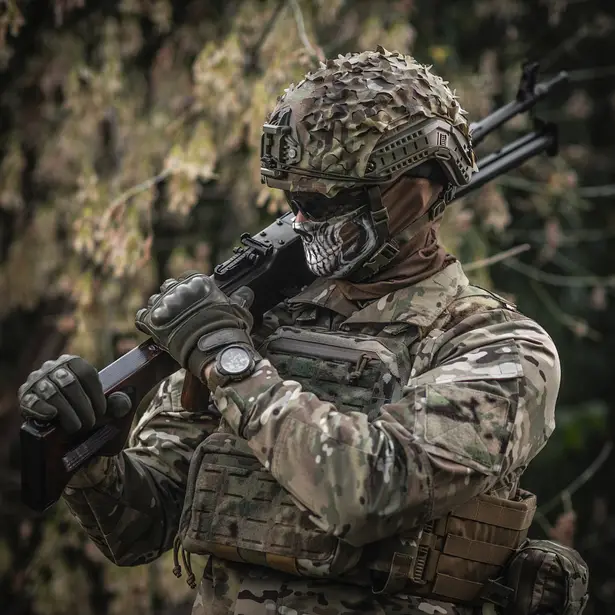 11 - Шарф-труба полегшений M-Tac Reaper Skull. Койот