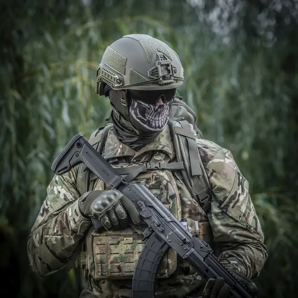 11 - Шарф-труба полегшений M-Tac Reaper Skull. Олива
