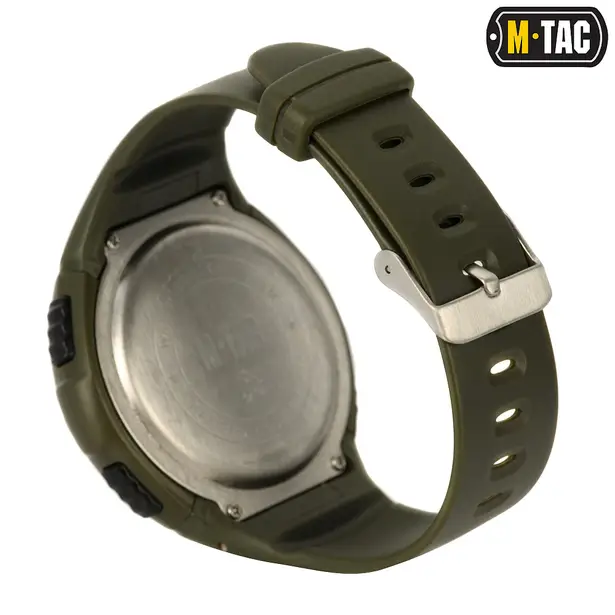 2 - Тактичний годинник M-Tac з крокоміром. Олива
