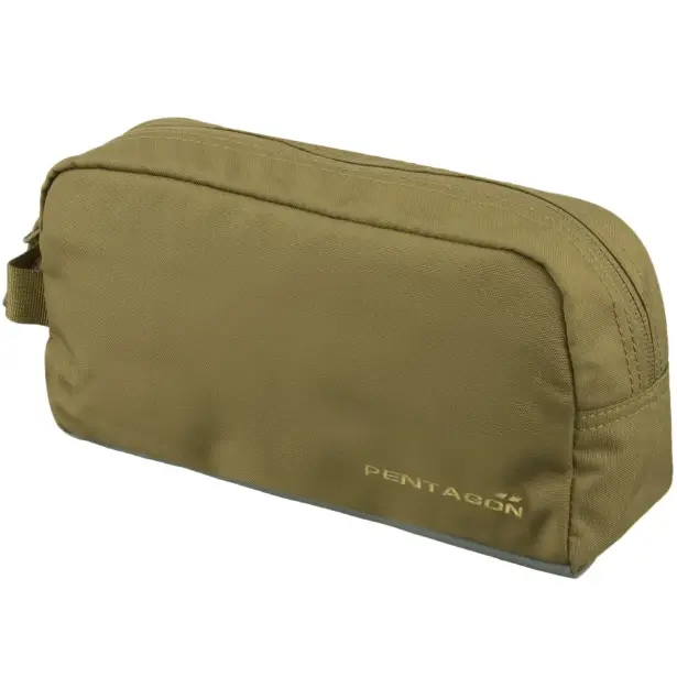 1 - Органайзер для туалетного приладдя Pentagon RAW Travel Kit. Койот