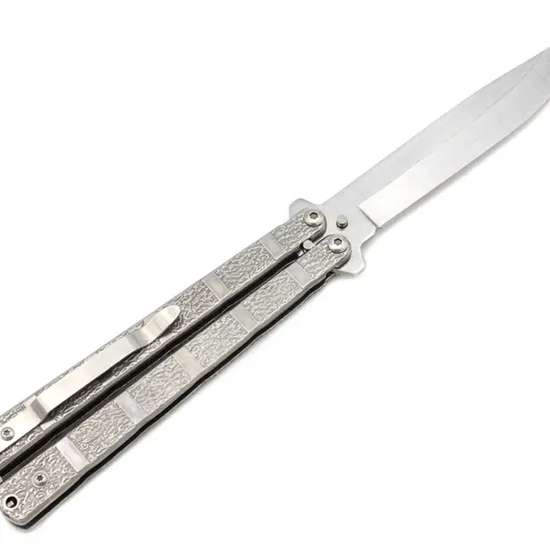 2 - Нож бабочка Benchmade A814. Серый