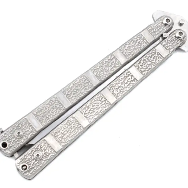 3 - Нож бабочка Benchmade A814. Серый