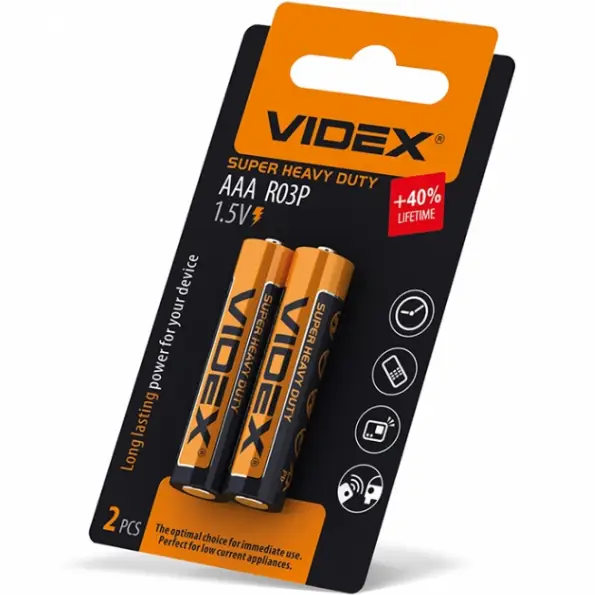 1 - Батарейка Videx R3/AAA шт