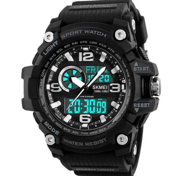 3 - Годинник наручний SKMEI 1283BK. Чорний