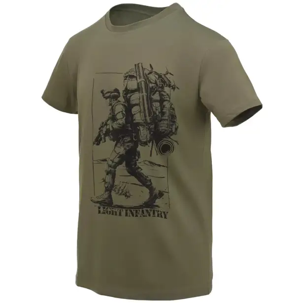 1 - Футболка Helikon Light infantry. Олива