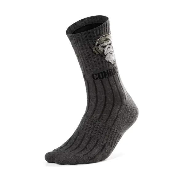 1 - Шкарпетки трекінгові Combatant Ranger Trek Mid Core. Сірий