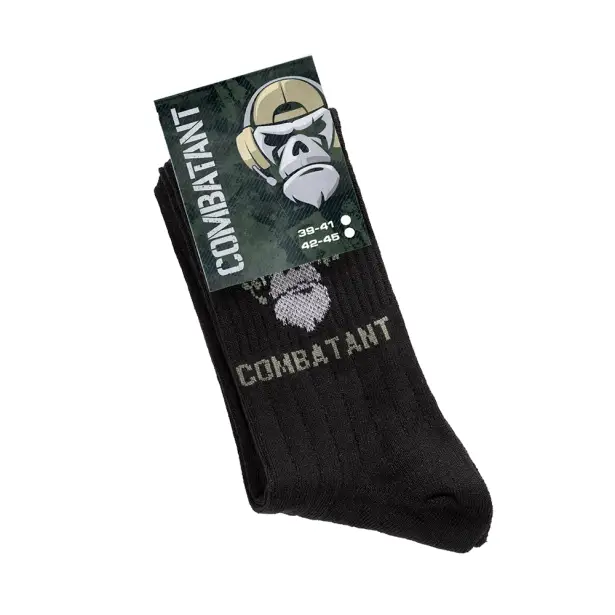 6 - Шкарпетки трекінгові Combatant Ranger Trek Mid Core. Чорний