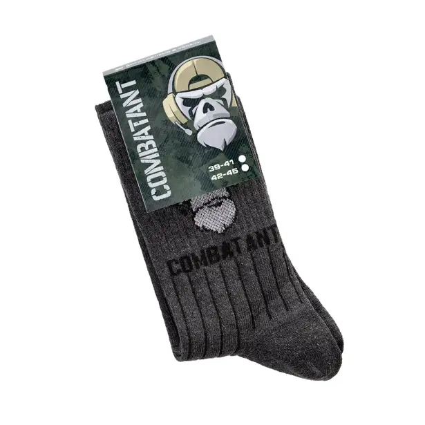 6 - Шкарпетки трекінгові Combatant Ranger Trek Mid Core. Сірий