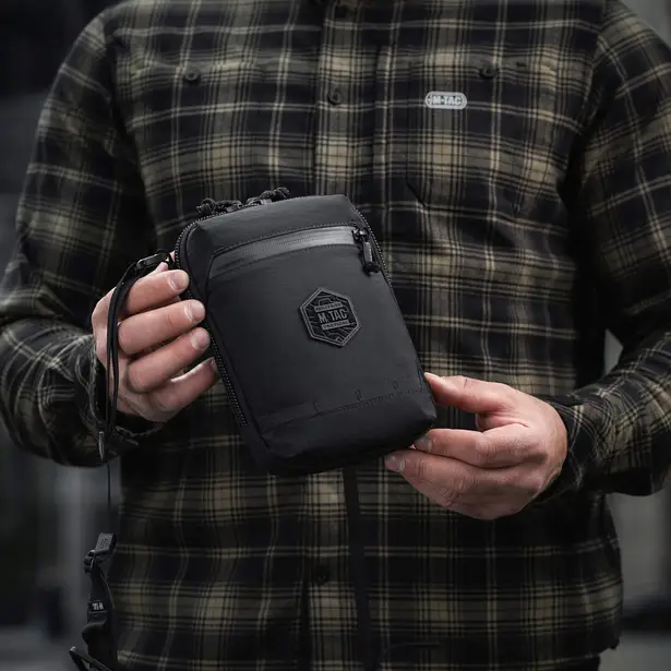 6 - Сумка через плечо M-Tac Pocket Hardsling Lite-C Elite. Черный