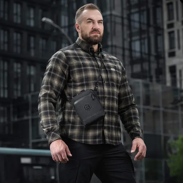 8 - Сумка через плечо M-Tac Pocket Hardsling Lite-C Elite. Черный