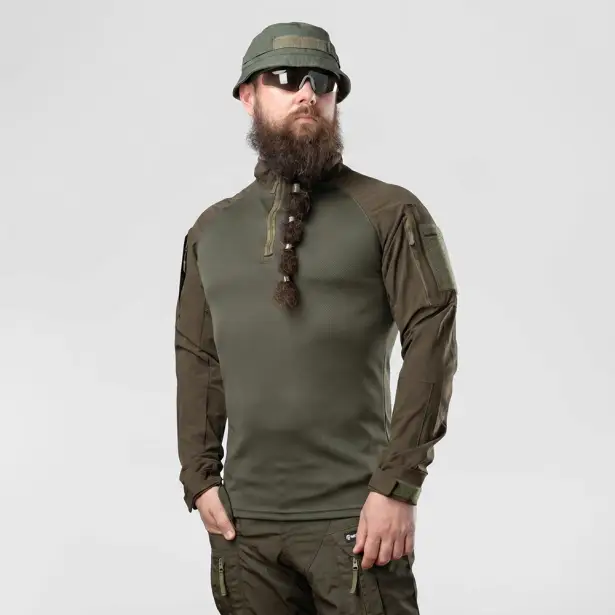 2 - Убакс тактический Combatant Raider Core длинный рукав. Хаки