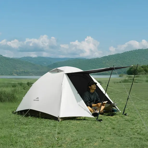 3 - Намет надлегкий двомісний Naturehike Greek Style CNK2300ZP024. Бежевий
