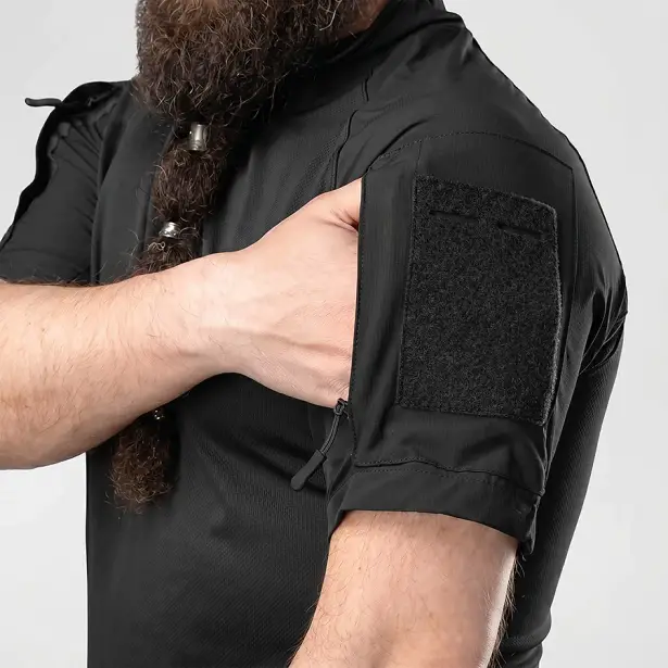 6 - Тактический летний костюм с убаксом Combatant Raider Core короткий рукав и шортами Rip-Stop PolyCotton SPECPROM. Черный