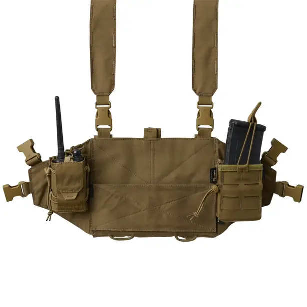 5 - Нагрудник з потрійним підсумком на 3 AK/AR Helikon Chicom Chest Rig, Мультикам