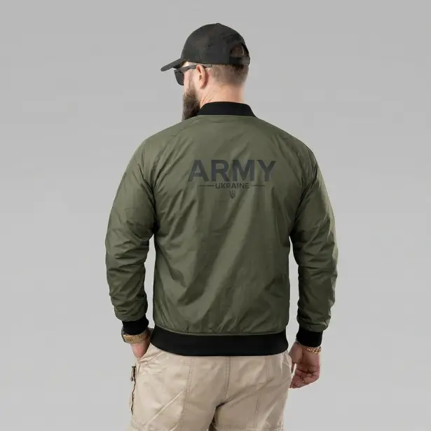 5 - Тактична куртка вітровка Army Ukraine. Олива