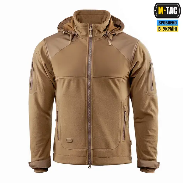 19 - Тактична куртка M-Tac Norman Windblock Fleece. Койот