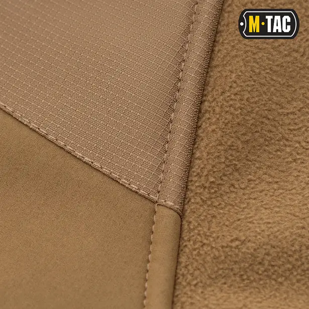 11 - Тактична куртка M-Tac Norman Windblock Fleece. Койот