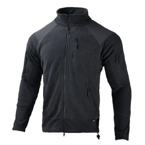 1 - Кофта тактична флісова Han-Wild Grid Fleece. Чорний