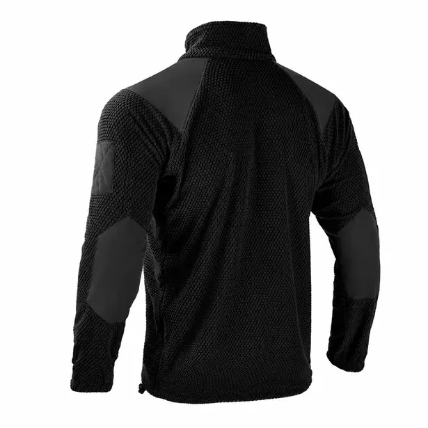 2 - Кофта тактична флісова Han-Wild Grid Fleece. Чорний