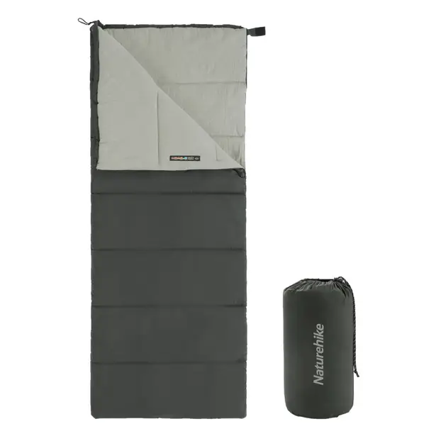 1 - Спальный мешок левый F150 NH22MSD05 Naturehike. Серый