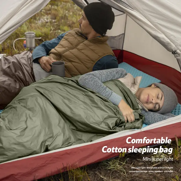 5 - Спальный мешок Naturehike LW180 Mini NH21MSD04 XL правый. Олива