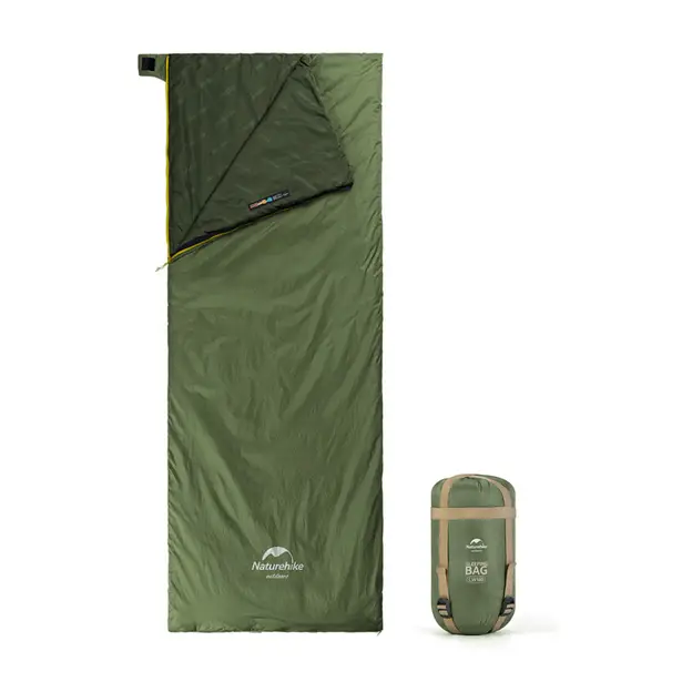 1 - Спальний мішок Naturehike LW180 Mini NH21MSD04 лівий. Олива
