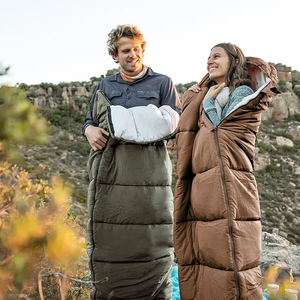 6 - Спальник с капюшоном правый (-3°C) Naturehike U350S NH20MSD07. Олива