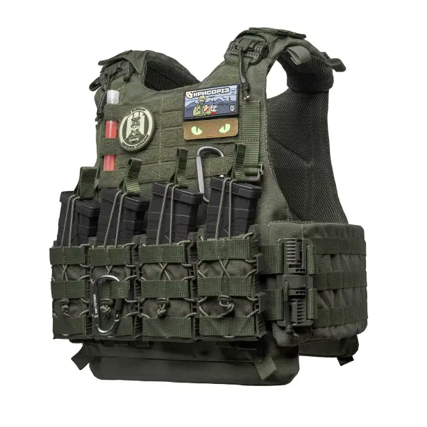 1 - Плитоноска VEPR, увеличенная площадь защиты (аналог IOTV G4) Molle. Цвет Олива. Размер S