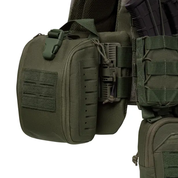 7 - Плитоноска TUR PRO Gen 2, (Комплект 7 підсумків) з системою швидкого скидання. Molle. Колір Олива. Розмір M.