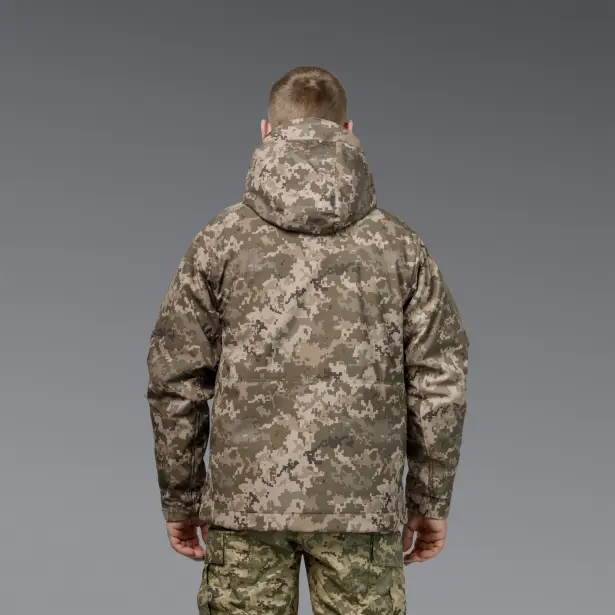 3 - Куртка тактична SoftShell APEX Shield Storm. Осінь-Весна Піксель. Розмір S