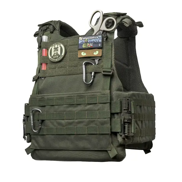 11 - Плитоноска VEPR, увеличенная площадь защиты (аналог IOTV G4) Molle. Цвет Олива. Размер S