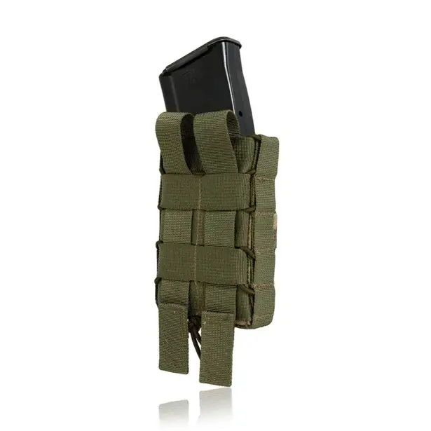 2 - Підсумок одинарний пластиковий під магазини AK\AR. Cordura 1000D. Molle. Мультикам