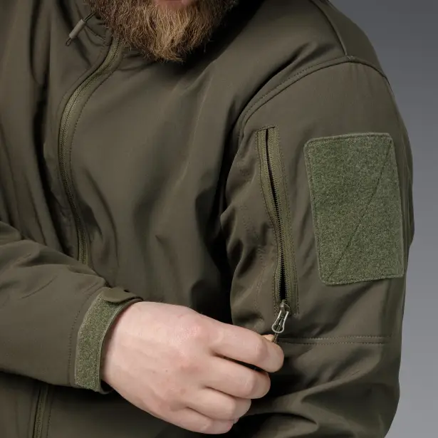 14 - Куртка тактична SoftShell APEX Shield Storm. Осінь-Весна Олива. Розмір M
