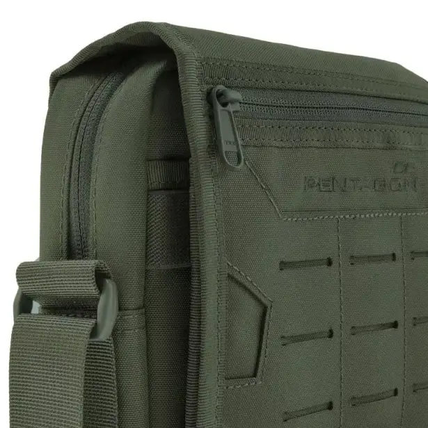 2 - Сумка через плечо Pentagon Messenger 2,8л, Олива
