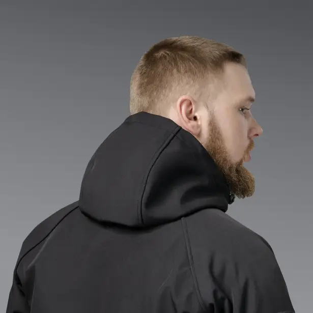 7 - Куртка тактична SoftShell APEX Flex. Осінь-Весна Чорний. Розмір M