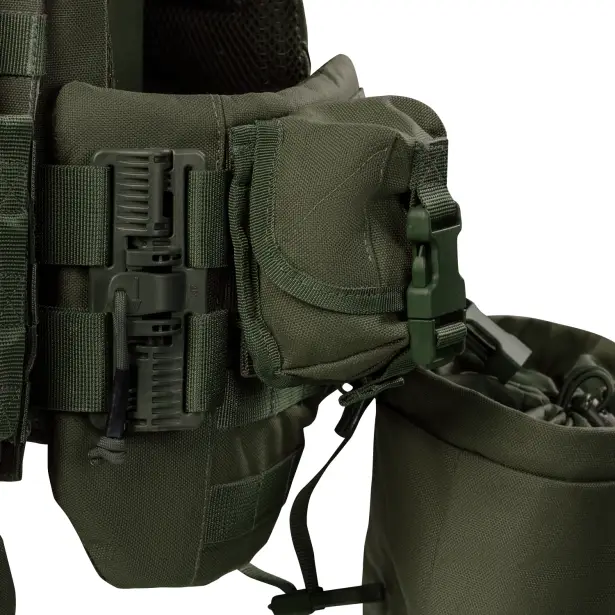6 - Плитоноска TUR PRO Gen 2, (Комплект 7 підсумків) з системою швидкого скидання. Molle. Колір Олива. Розмір M.
