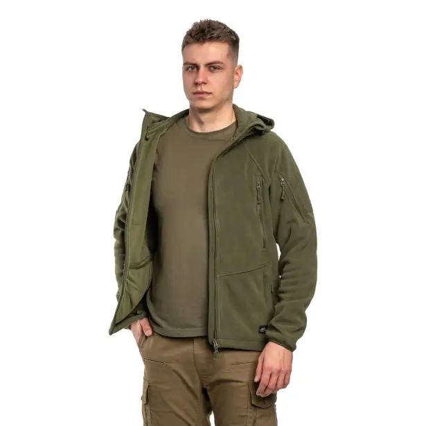 2 - Флисовая куртка-кофта Helikon Patriot Mk2 Hybrid. Олива