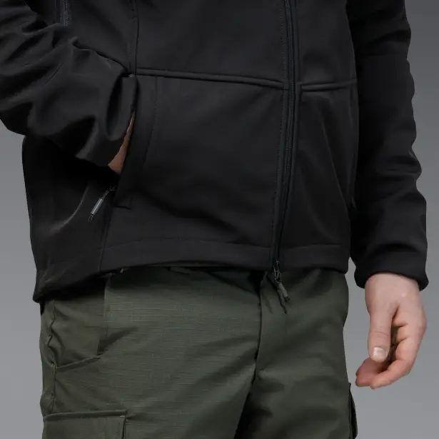 11 - Куртка тактична SoftShell APEX Flex. Осінь-Весна Чорний. Розмір M