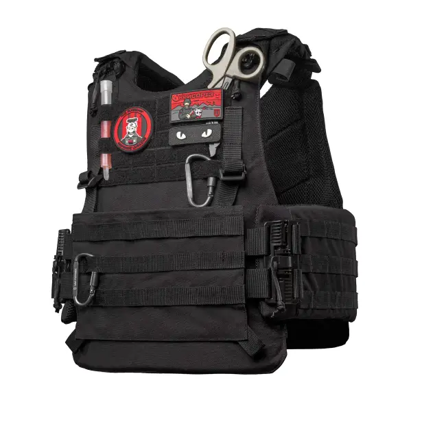 3 - Плитоноска VEPR, увеличенная площадь защиты (аналог IOTV G4) Molle. Цвет Черный. Размер L