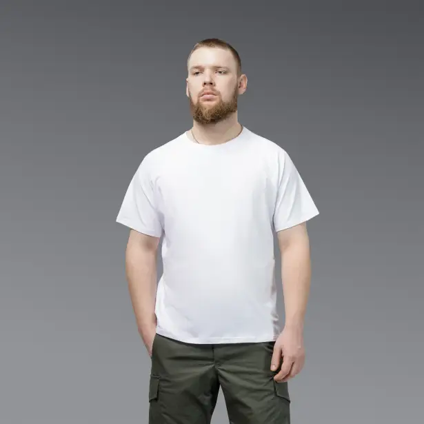 5 - Футболка Urban Cotton. Бавовна/еластан. Біла. Розмір S