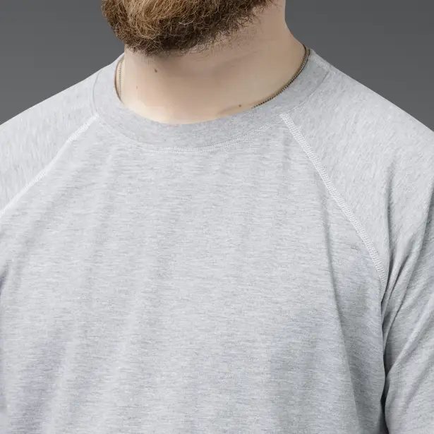 7 - Футболка Urban Cotton. Бавовна/еластан. Сіра. Розмір L