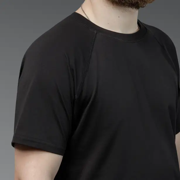 9 - Футболка Urban Cotton. Хлопок/эластан. Черная. Размер L