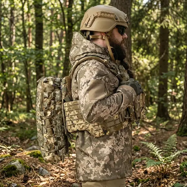 11 - Тактический рюкзак на 10л. Cordura 1000D. Пиксель