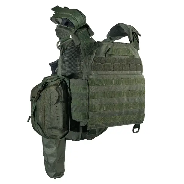 2 - Плитоноска SVAROG (Комплект 9 подсумков) с системой быстрого сброса. Molle. Цвет Олива.