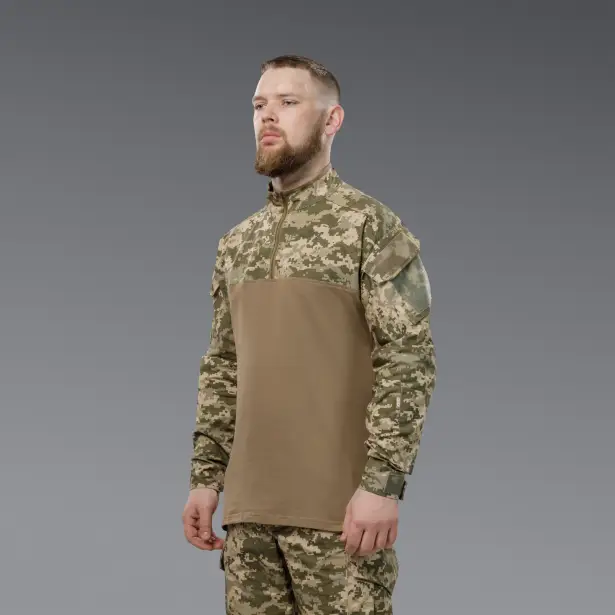 2 - Убакс BattleSkin Long. Тактична сорочка. Піксель. Розмір: L