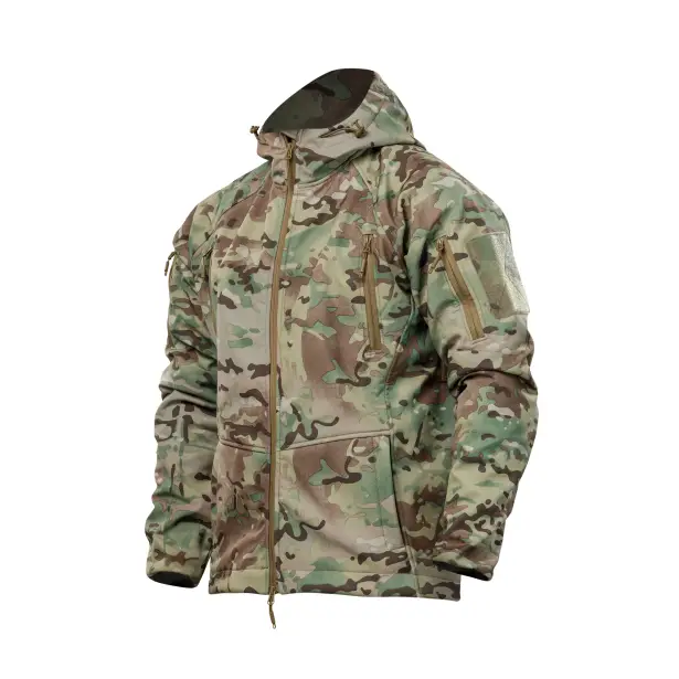 1 - Куртка тактична SoftShell APEX Flex. Осінь-Весна Мультикам. Розмір XL