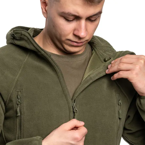 5 - Флисовая куртка-кофта Helikon Patriot Mk2 Hybrid. Олива