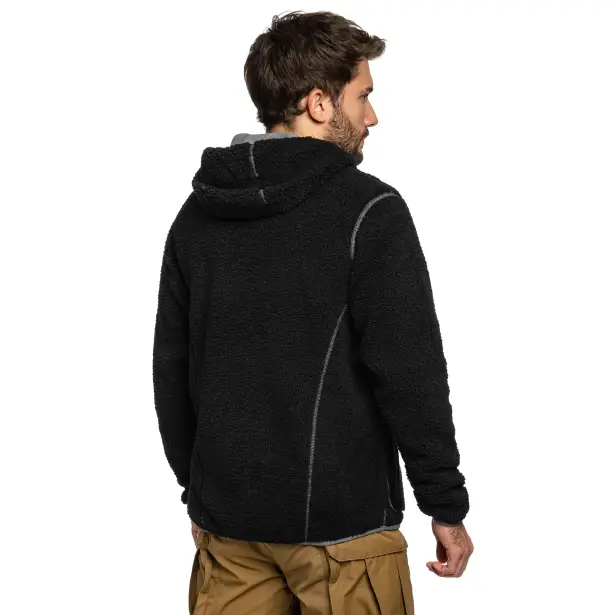 9 - Флисовая куртка-кофта Pentagon IANOS SHERPA 2-IN-1. Черный
