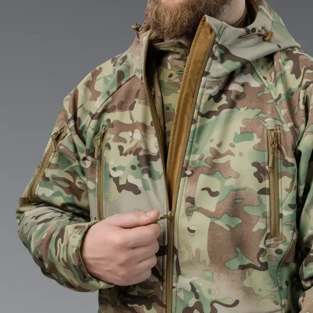 10 - Куртка тактична SoftShell APEX Flex. Осінь-Весна Мультикам. Розмір XL